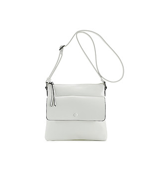 Дамска бяла чанта през рамо Karimа снимка