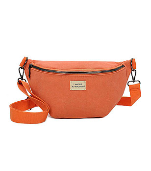 Оранжева дамска текстилна чанта Vlada снимка