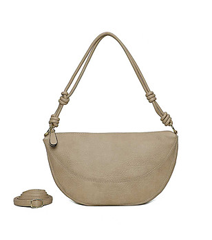 Дамска чанта в цвят таупе Marlita снимка