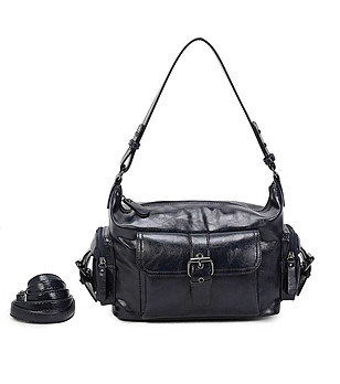 Дамска тъмносиня чанта Diamantina снимка