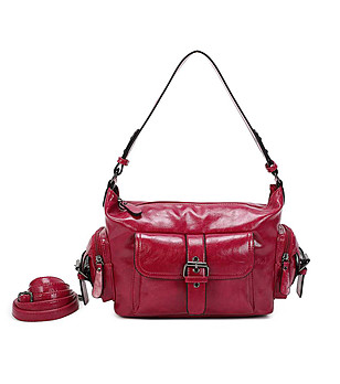 Дамска цикламена чанта Diamantina снимка