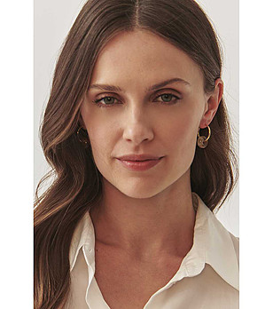 Дамски обеци в златисто NELSA снимка