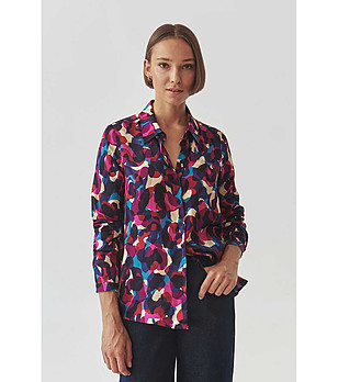 Многоцветна дамска риза Nikali снимка