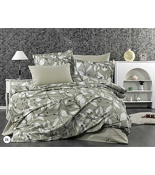 Единичен спален комплект памук ранфорс Green energy с олекотена завивка снимка