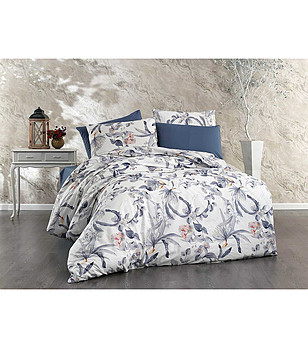 Единичен памучен плик ранфорс Артемис 150х215 см снимка