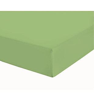 Памучен чаршаф с ластик в зелено 200х200 см снимка