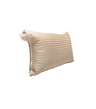 Натурална възглавница капок в бежово снимка