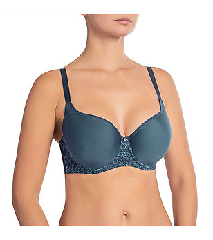 Сутиен в цвят петрол с лети чашки Viktoria снимка