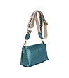 Малка дамска чанта в цвят емералд Danae-1 снимка