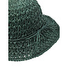 Тъмнозелена дамска лятна шапка-2 снимка