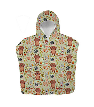 Детско пончо за игри с принт Гора снимка