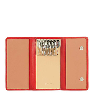 Кожен аксесоар за ключове Pulsera в червено снимка