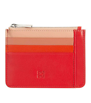 Unisex аксесоар за карти в червен нюанс Davie снимка