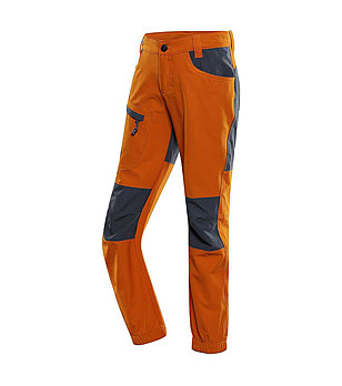 Детски softshell панталон в оранжево и сиво AKANO снимка