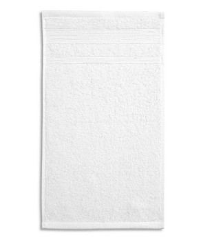 Бяла кърпа от органичен памук 30х50 см снимка