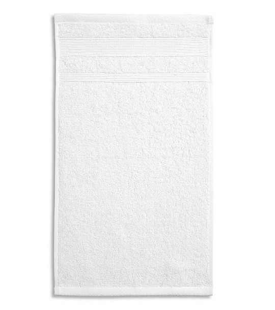 Бяла кърпа от органичен памук 30х50 см снимка