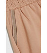 Дамски светлокафяви къси памучни панталонки-4 снимка