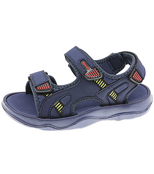 Тъмносини детски сандали с ленти с велкро снимка