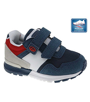 Бебешки маратонки в тъмносиньо с ленти с велрко снимка