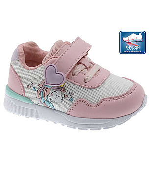 Розови бебешки маратонки с лека подметка Phylon снимка