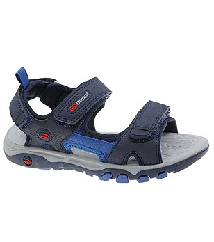 Детски сандали в сини тонове снимка