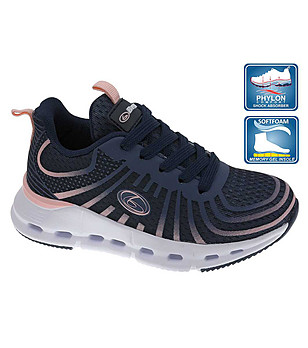 Тъмносини детски маратонки с лека подметка снимка