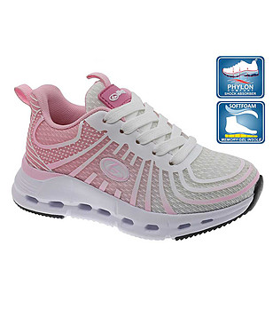 Детски маратонки в розово и бяло с подметка Phylon снимка