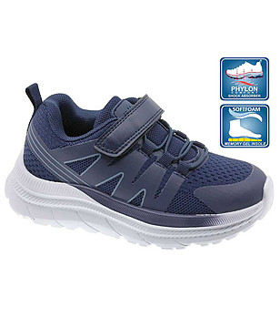 Тъмносини детски маратонки със стелка от мемори гел снимка