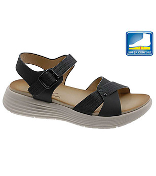 Дамски сандали в черно снимка