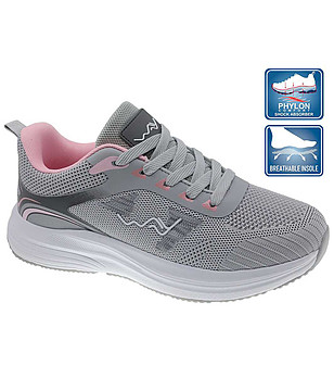 Светлосиви дамски маратонки с подметка Phylon снимка