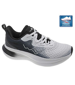 Дамски маратонки в черно и бяло с подметка Phylon снимка