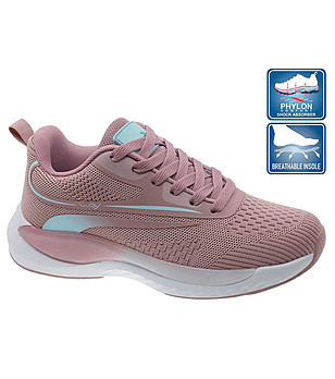 Дамски маратонки в цвят пудра с подметка Phylon снимка