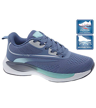 Дамски маратонки в синьо с подметка Phylon снимка