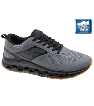 Мъжки маратонки в сиво с подметка Phylon снимка