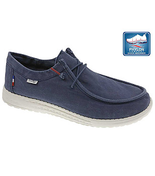 Тъмносини мъжки мокасини с подметка Phylon снимка