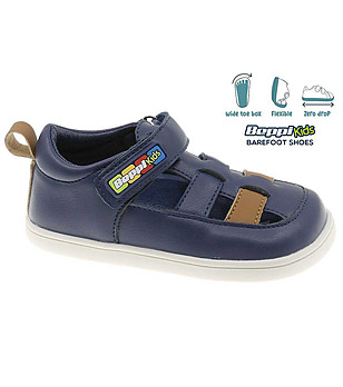 Тъмносини бебешки летни обувки снимка