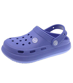 Детски чехли в лилаво снимка