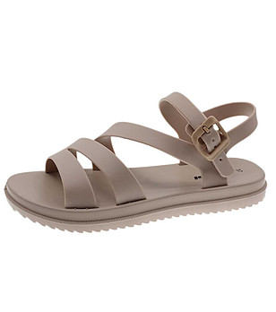 Бежови дамски сандали снимка