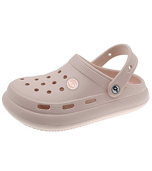 Детски чехли в цвят розова пудра снимка