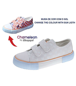 Детски кецове на сърца променящи цвета си на слънце снимка