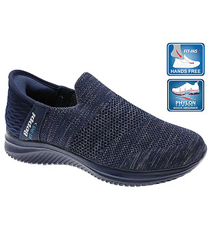 Дамски спортни обувки в син меланж с подметка Phylon снимка