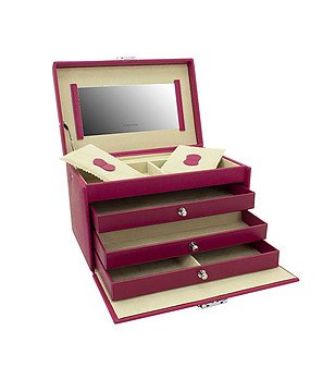 Кутия за бижута на 4 нива в циклама Jolie снимка