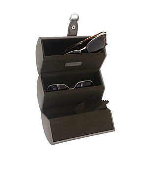 Калъф за очила в цвят таупе снимка