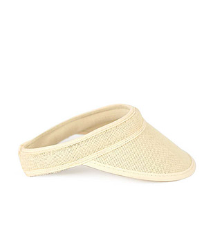 Светлобежова лятна козирка Simply classy снимка