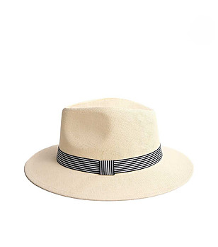 Унисекс шапка трилби в екрю Cortes снимка