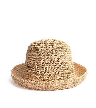 Дамска лятна шапка в светлобежово Aldora снимка