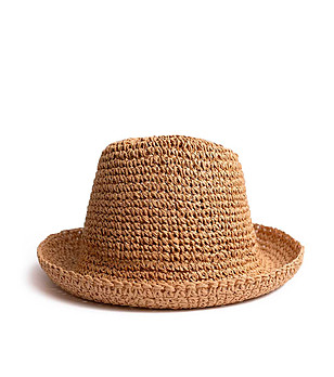 Дамска лятна шапка в тъмнобежово Aldora снимка