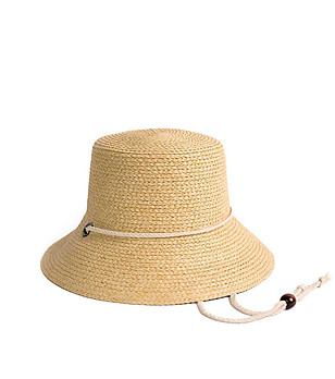 Светлобежова дамска шапка с шнур Sendai снимка