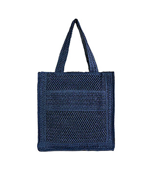 Тъмносиня дамска чанта Samara снимка