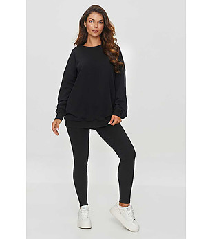 Черен дамски клин Sara снимка